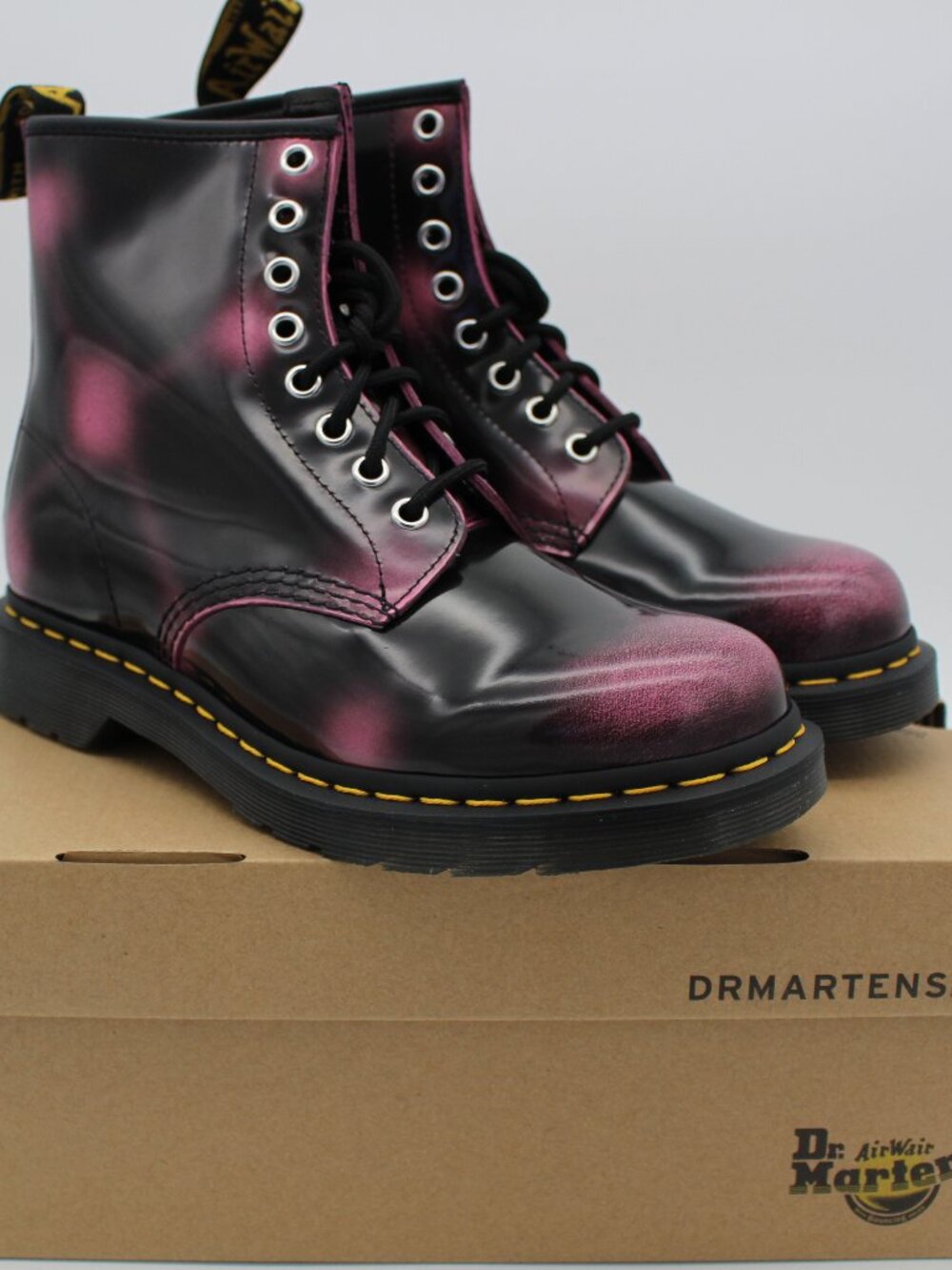 Dr. Martens 1460 8 Eye Boot Womens Pink Arcadia Doc Martens - Size 8